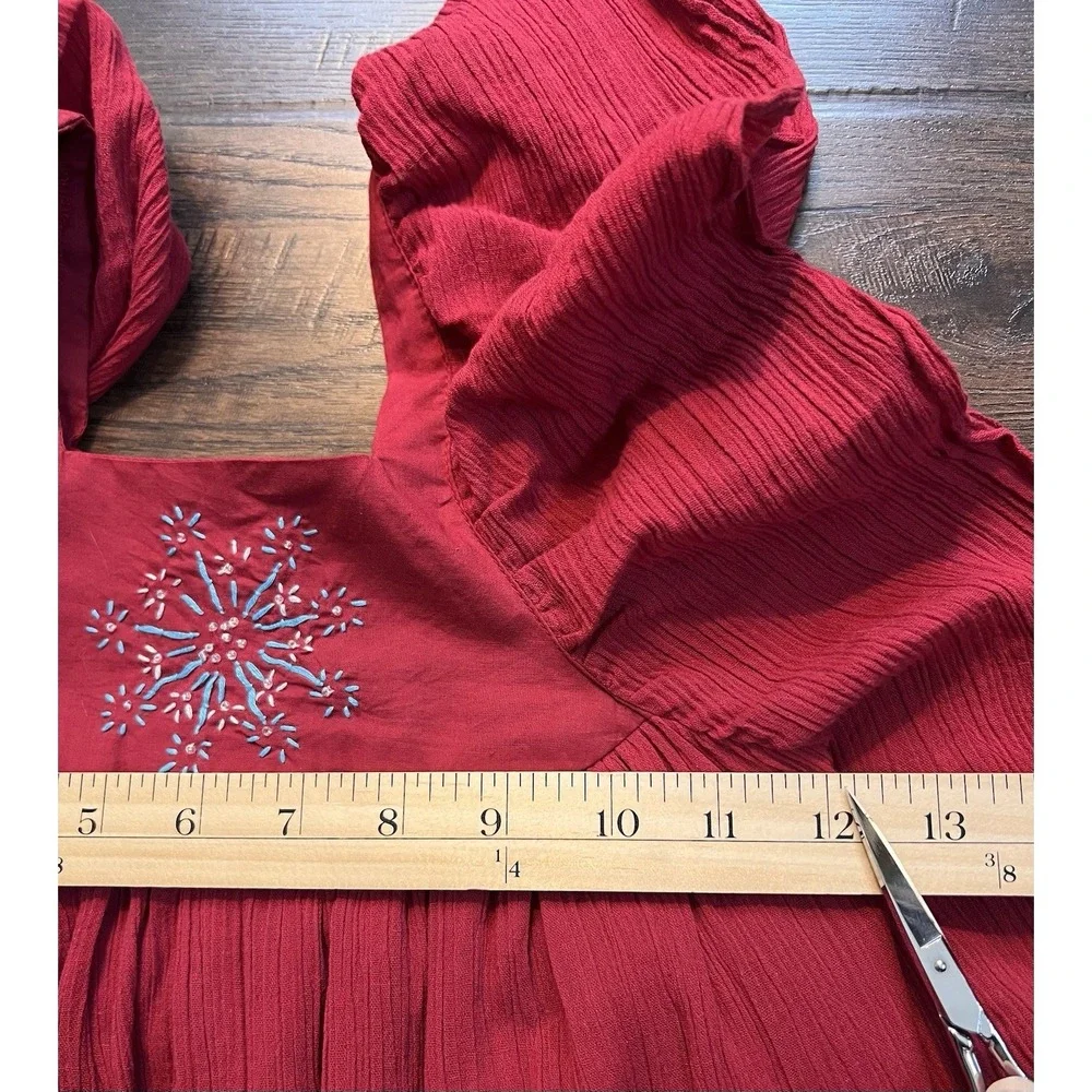 WDW Well Dressed Wolf Red Ana dress Tunic Size 7 Youth Independence‎ Day NWT